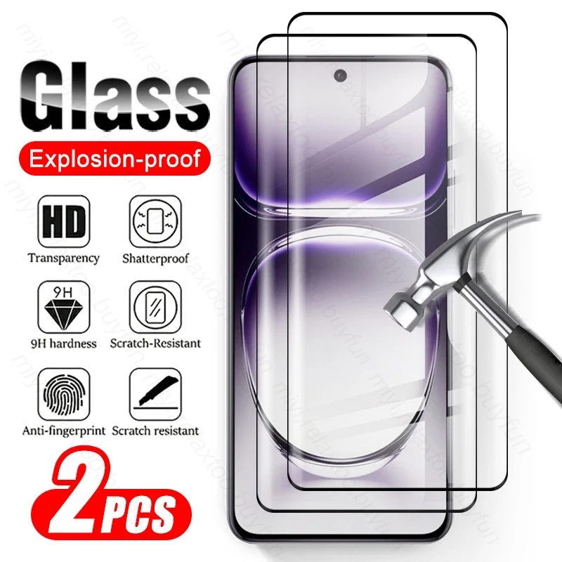 9H Glass For Oppo Reno12 Pro 5G Case 2PCS Tempered Protective Glass Opo Appo Reno 12 Reno12pro Renault 12Pro Full Screen Cover