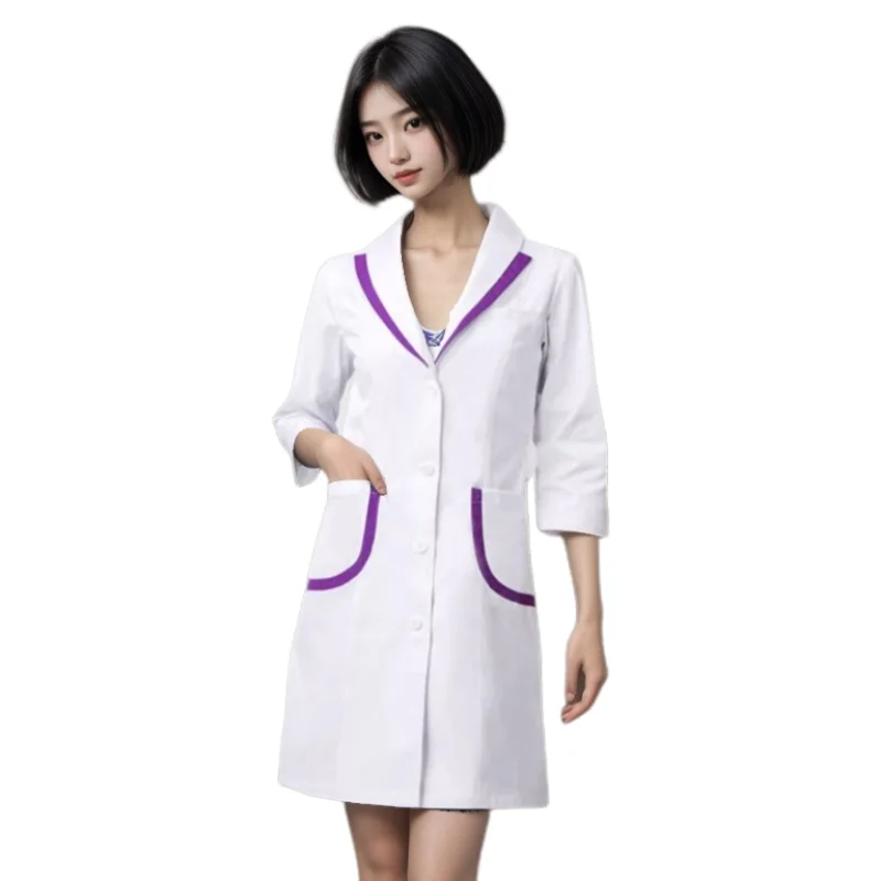 医療用ユニフォーム 病院白衣 韓国風 女性用 病院医療スクラブ服 ユニフォーム 通気性 女性用作業服 ブラウス