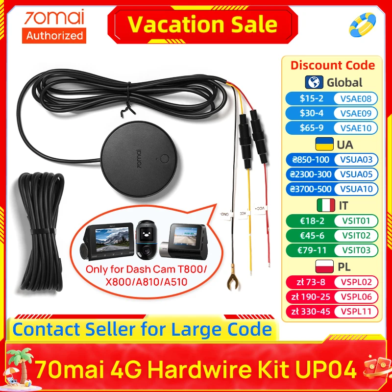 70mai 4G Hardwire Kit UP04 for Dash Cam