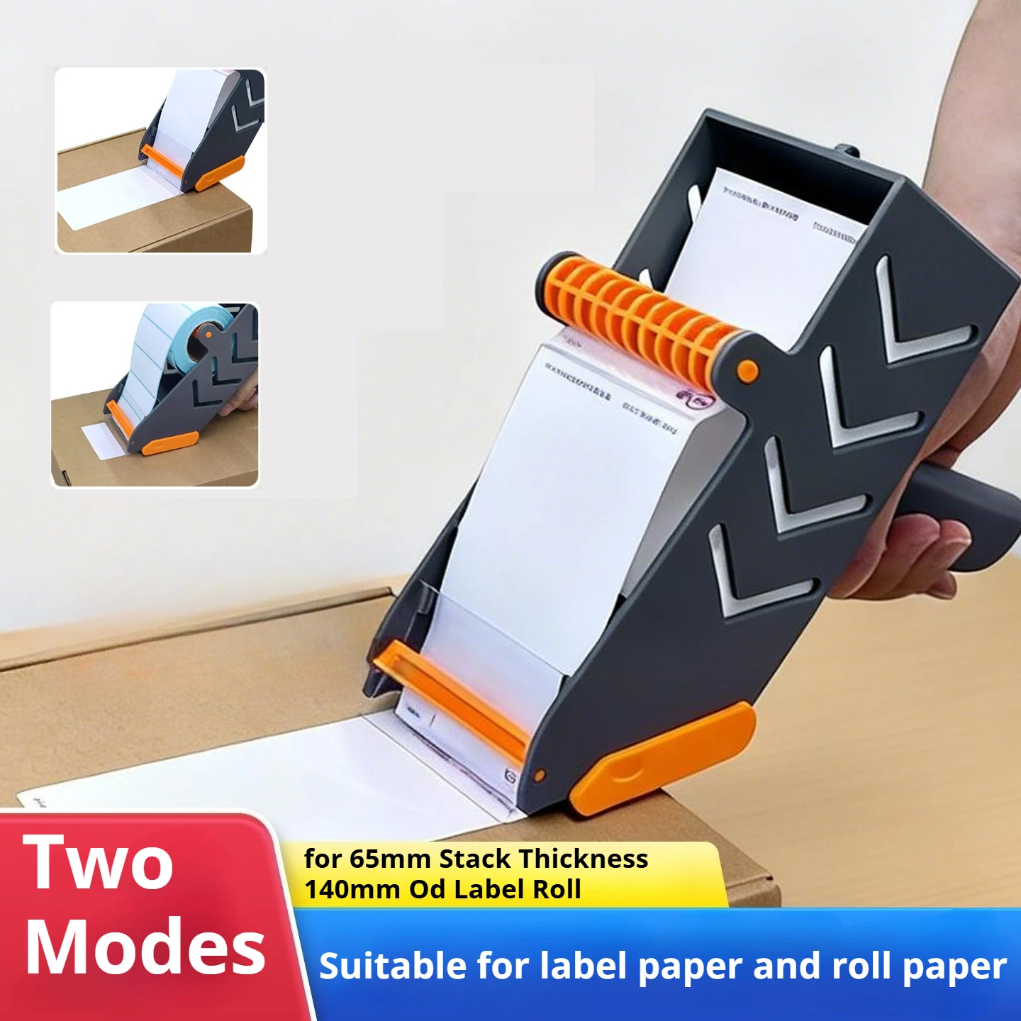Handheld Label Applicator for 65mm Stack Thickness & 140mm Od Label Roll Sticker Labeler for Retail Warehouse Efficient Labeling