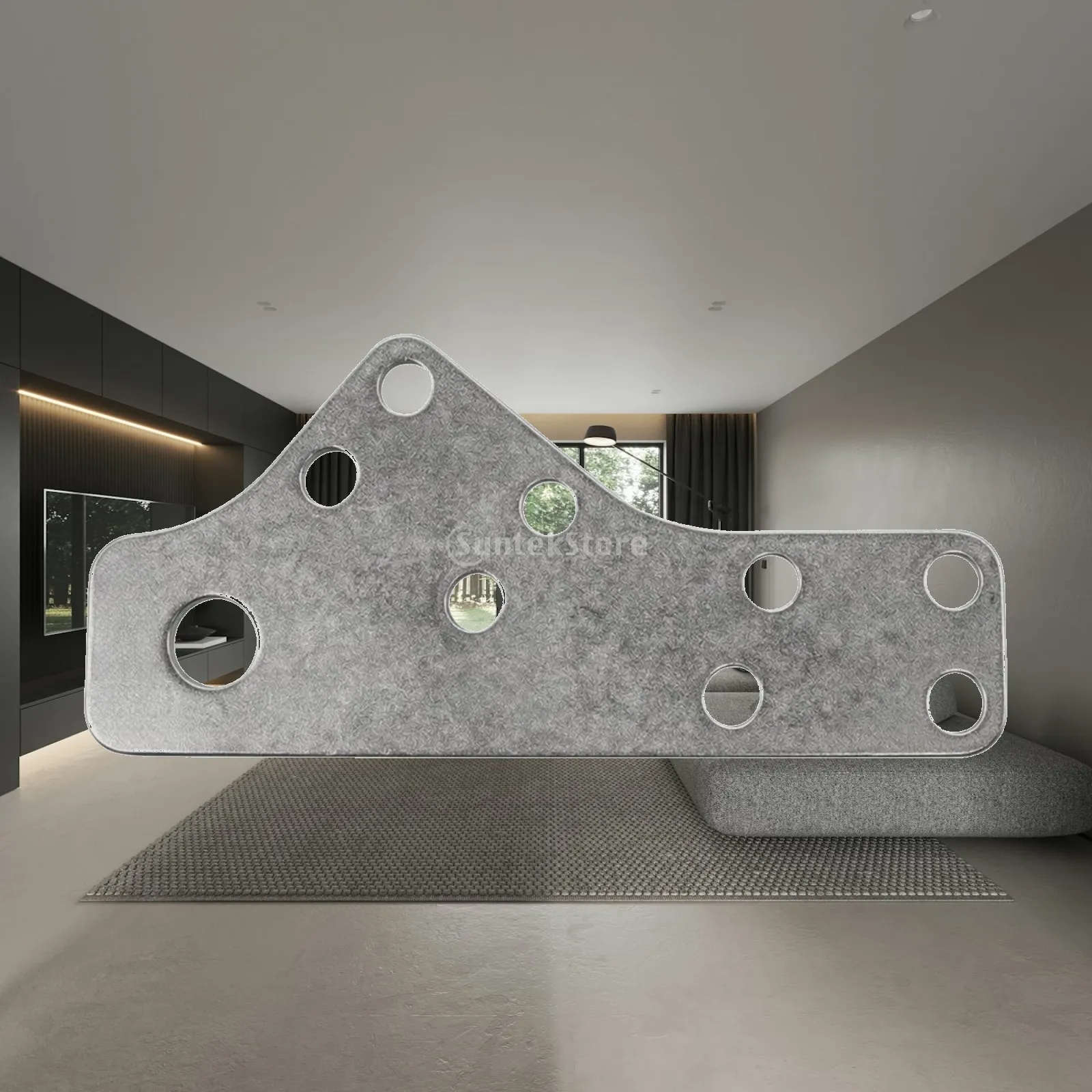 304 Stainless Steel Flat Connector Plate for Outdoor Climbing Rigs and Rope Course Anchors with Smooth Rounded Edges