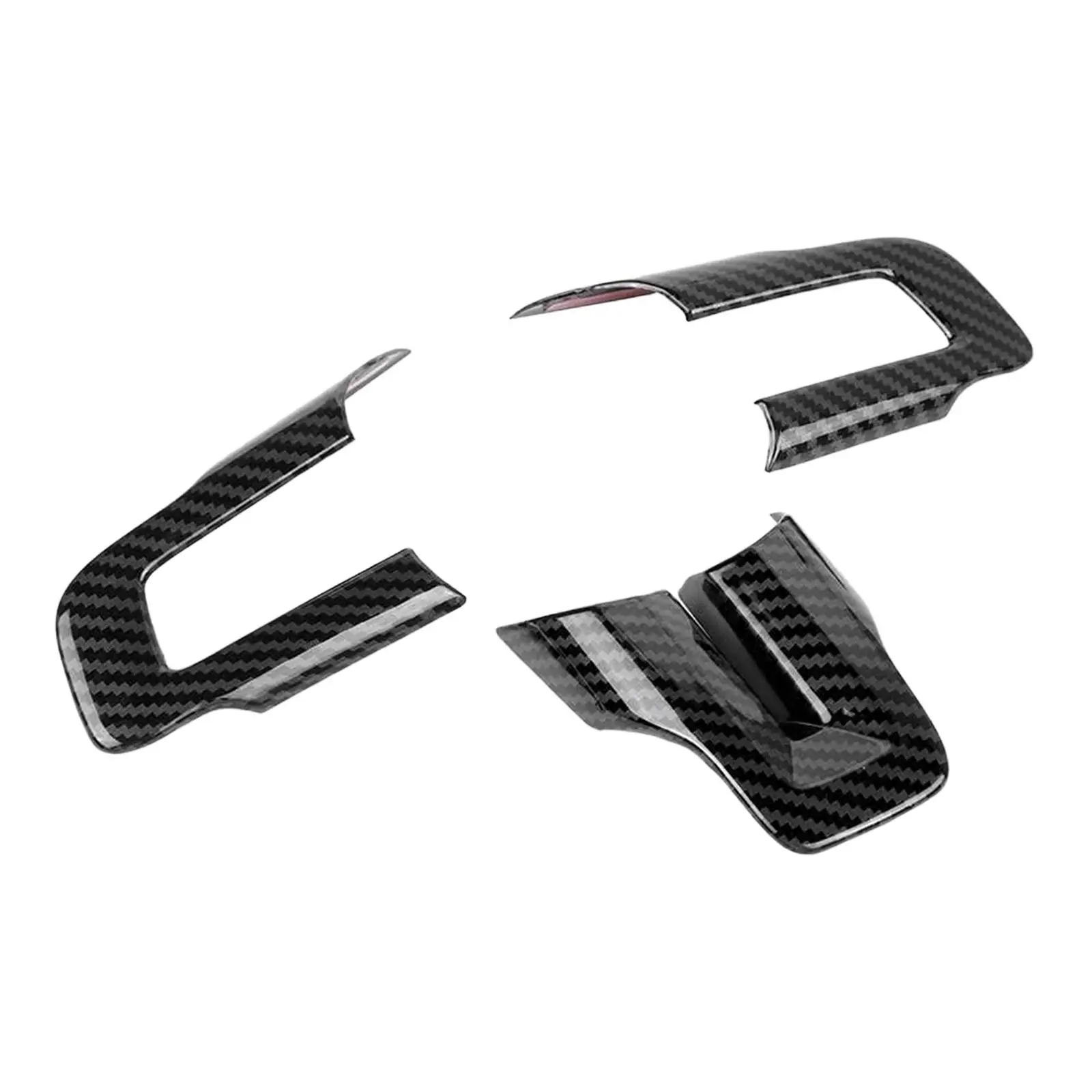3 Pieces Steering Wheel Cover Trim Frame Accessory Direct Replaces Automobile Interior for Mustang Spare Parts