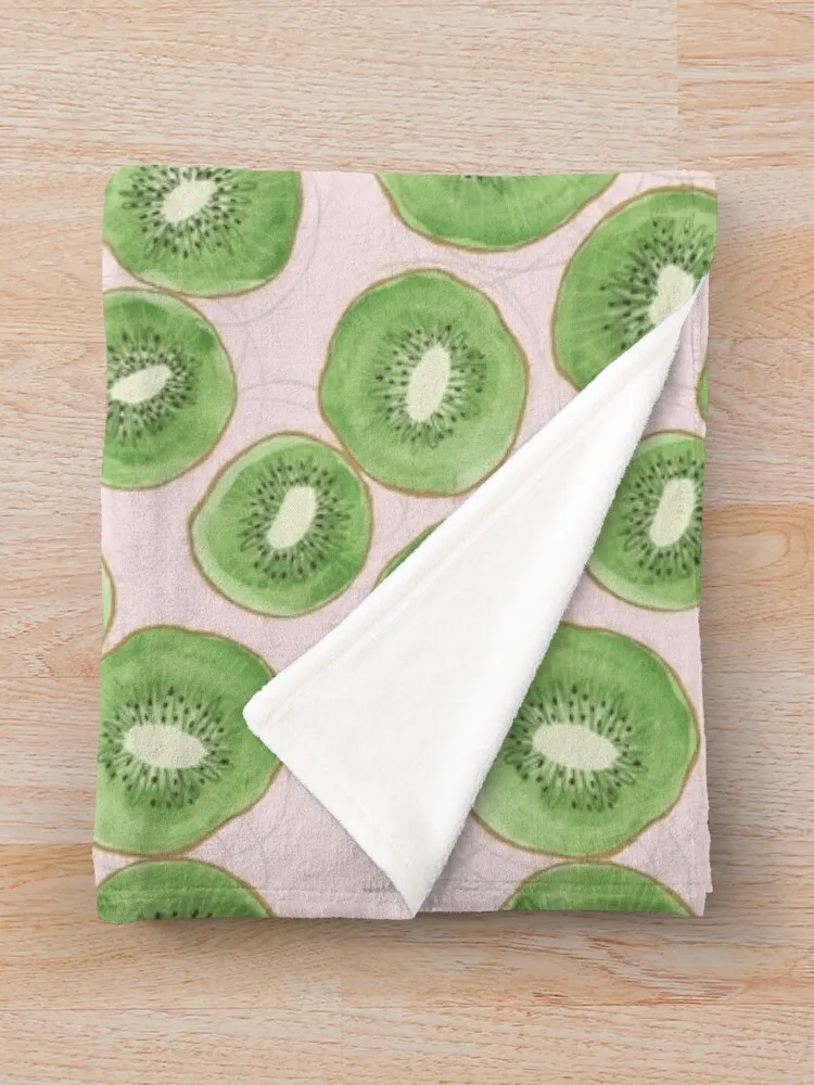 Cobertor Padrão Aquarela para Bebês, Cobertores Bonitos para Camas de Inverno, Kiwi e Frutas