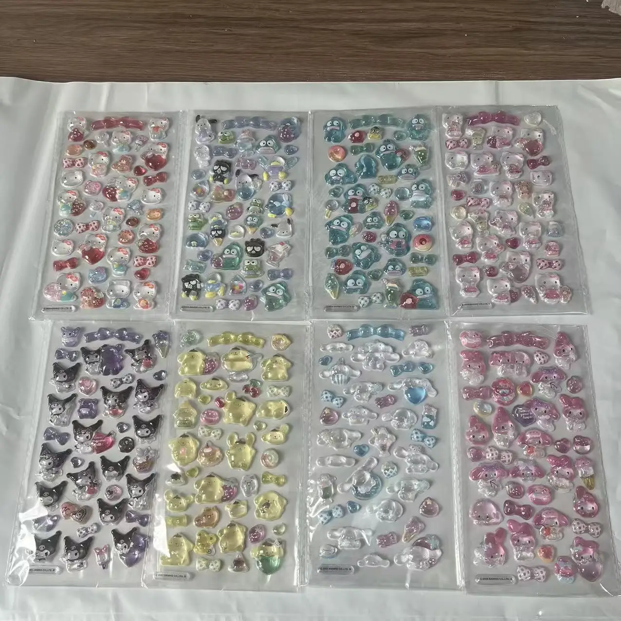 かわいいサンリオクロミマイメロディステッカークリエイティブ漫画ハングイドン 3D クリスタル電話ケース Diy 素材ステッカー女の子の誕生日ギフト