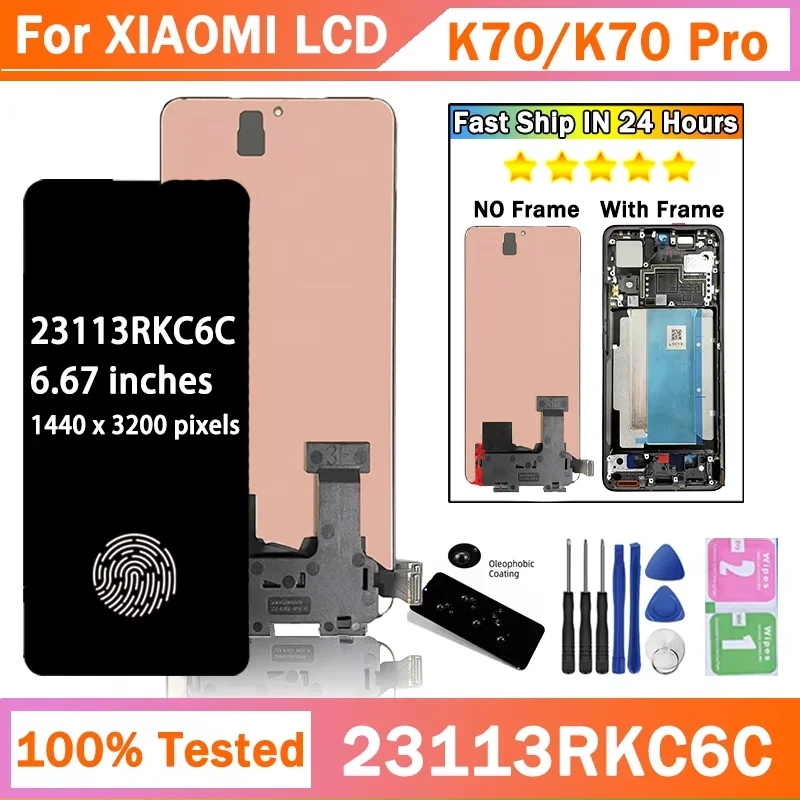 667-new-for-xiaomi-redmi-k70-pro-lcd-display-touch-panel-screen-digitizer-assembly-for-redmi-k70-23117rk66c-23113rkc6c-display