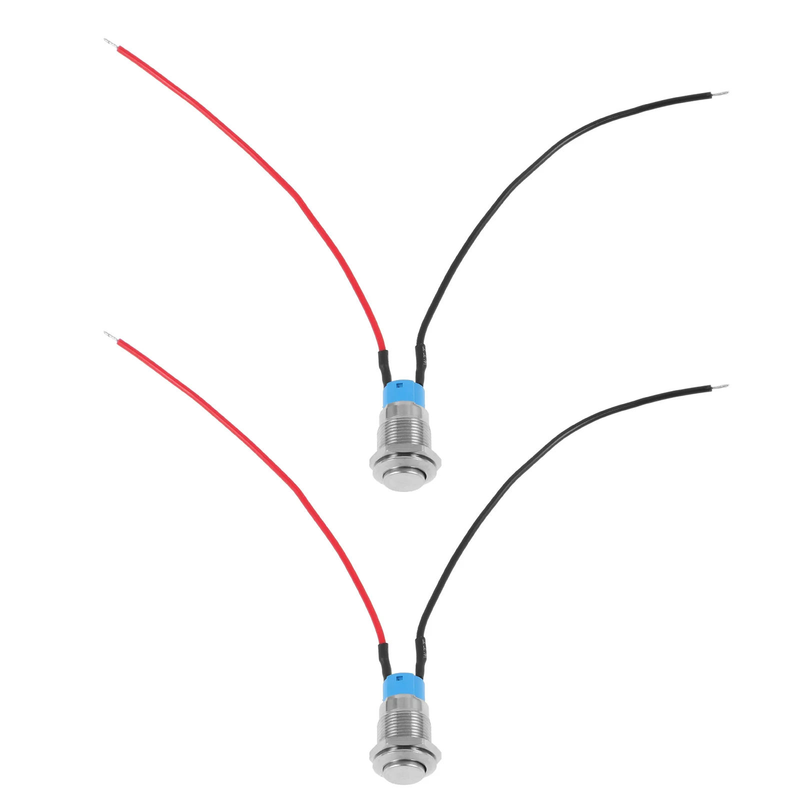 

2 шт. самоблокирующийся кнопочный переключатель с круглой головкой и кабелем, мгновенная мгновенная кнопка, замена мгновенного переключателя
