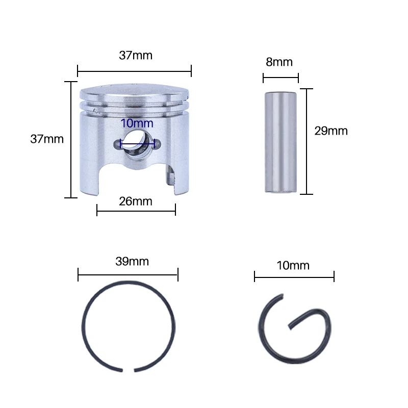 مجموعة حلقات XCAN-Cylinder ومكبس ، منشار كهربائي بنزين ، أدوات حدائق ، ، 38cc