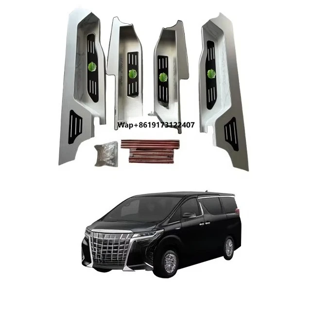 

For Alphard 30 Series 35 Series 40 Series Aluminum Alloy Pedal with Ambient Light Luxury Upgrade Accessories