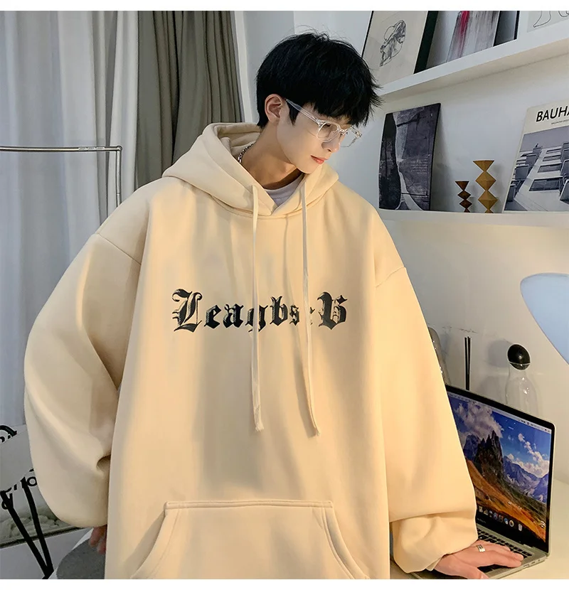 European and American Hiphop Sweatshirt Male Spring and Autumn High Street Vibe Hooded Jacket