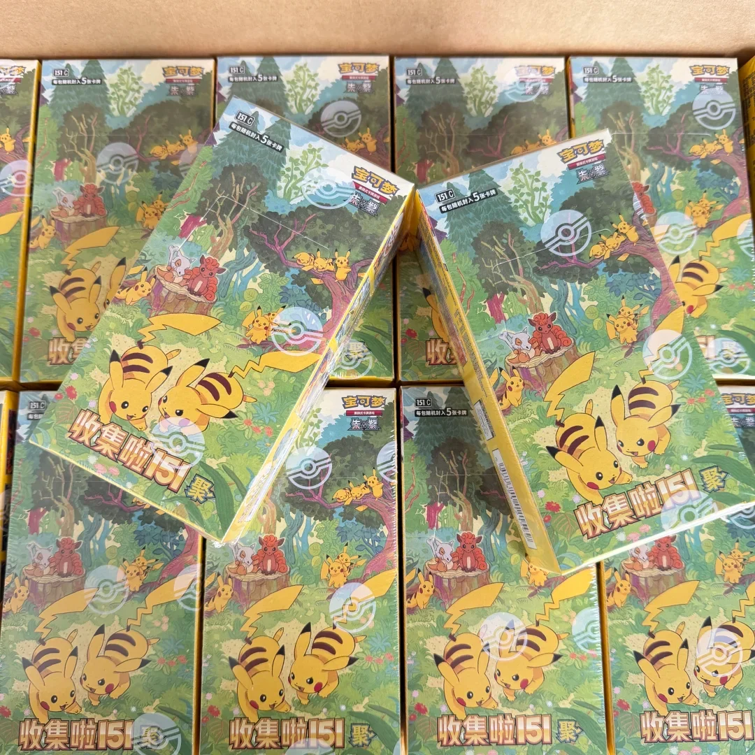 

100% оригинал Pokemon Collect 151 Сборный сбор 151 Вольт.4 151 Том 4 Упрощенная китайская коллекционная карта Pokemon PTCG