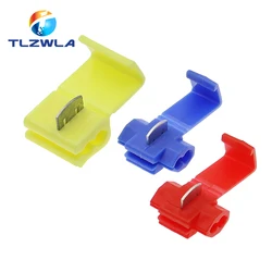 5V-220V Line Connector 10-24A Terminal Joint Blue Red Quick Connection Clip Wire Crimp Splitter Lip Break Clamp Soft Distributor