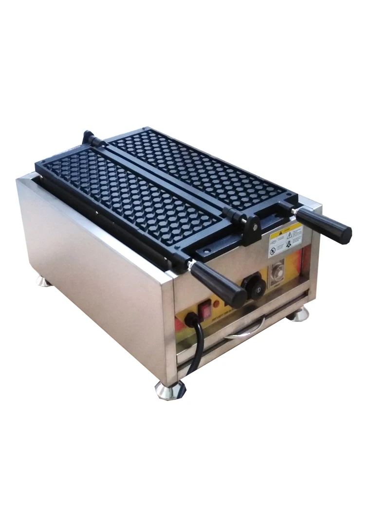 ماكينة الوافل التجارية على شكل قرص العسل، ماكينة صنع الوافل غير اللاصقة، فرن كعكة البيض الفقاعي #5