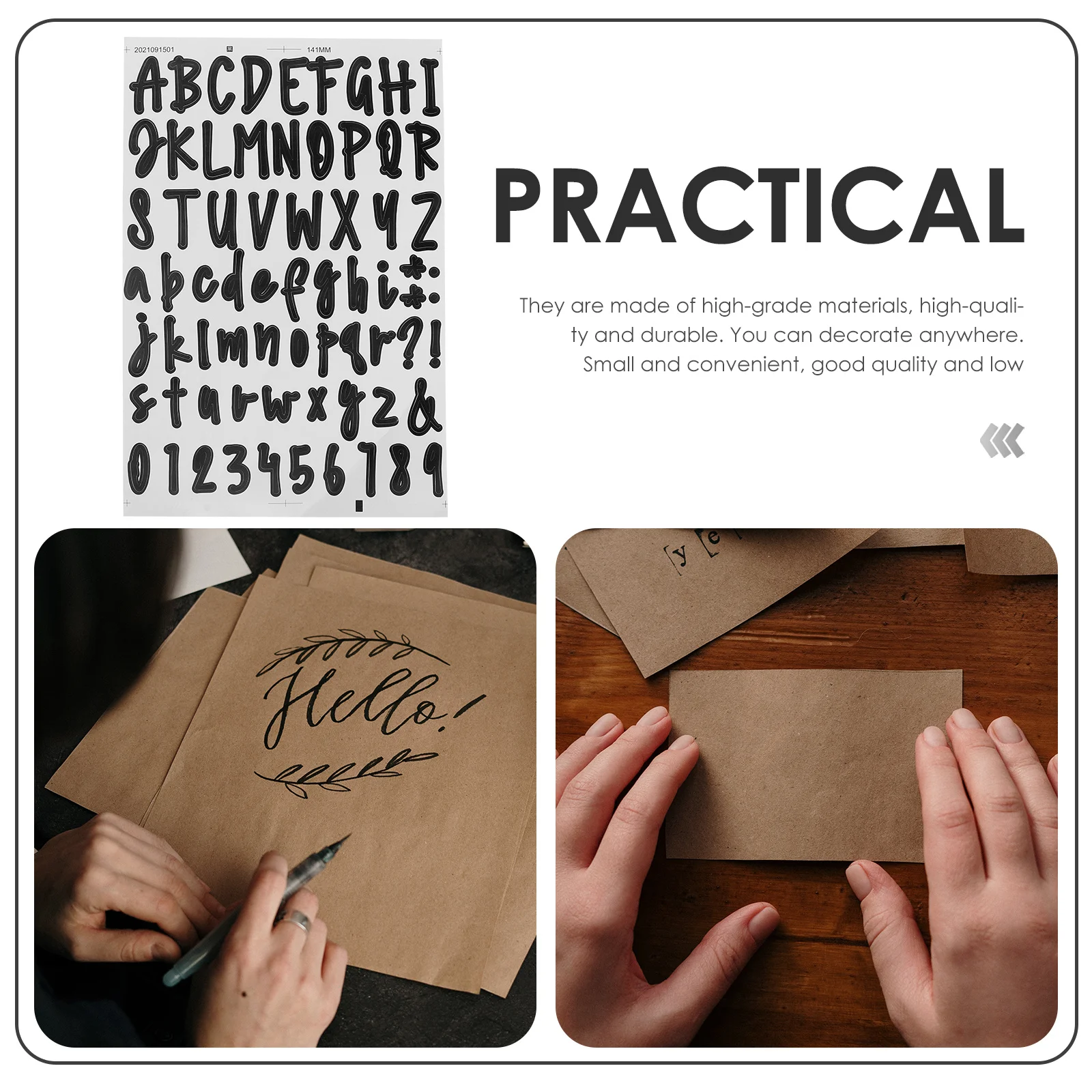 

Multi-Purpose Vinyl Letters Numbers Stickers Safe Durable Easy to Apply DIY Address Number Decals Letters Number Stickers