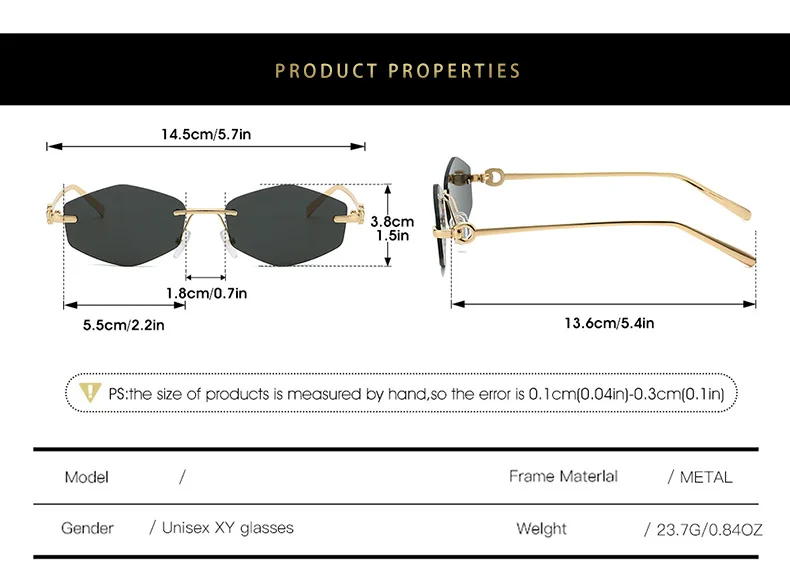 Óculos de sol Rhombus Polygon 2026 Nova chegada |   Sombras da moda famosas para mulheres |   Perfeito para estilo e sessões de fotos