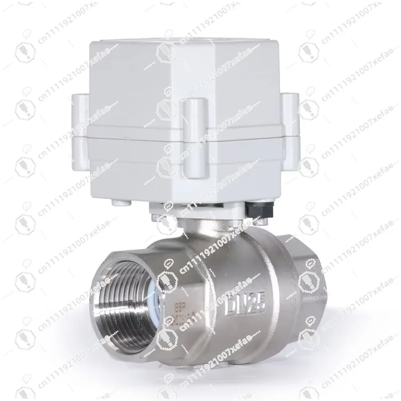 2 channels 1 inch DN25 SS304 electric proportional adjustment ball valve 9-24VDC 4-20mA 0-5V 0-10V analog signal