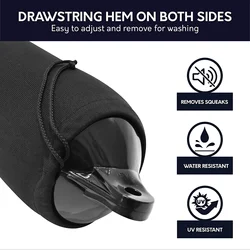 durable Blcak Boat Bumpers Boat Fender Cover For Center Rope Tube Style for 140mm x 500mm /5.5 inches x 20 inches boat Fenders