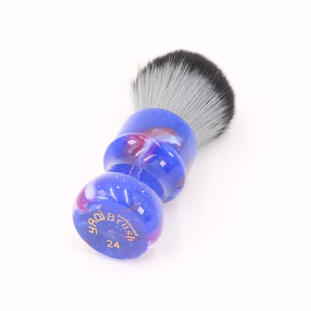 Picture 7: New 2026 Wet Shaving Brushes Yaqi 24MM Colorful Mysterious Space Color Handle Timber Wolf Knot Men Shaving Brushes
