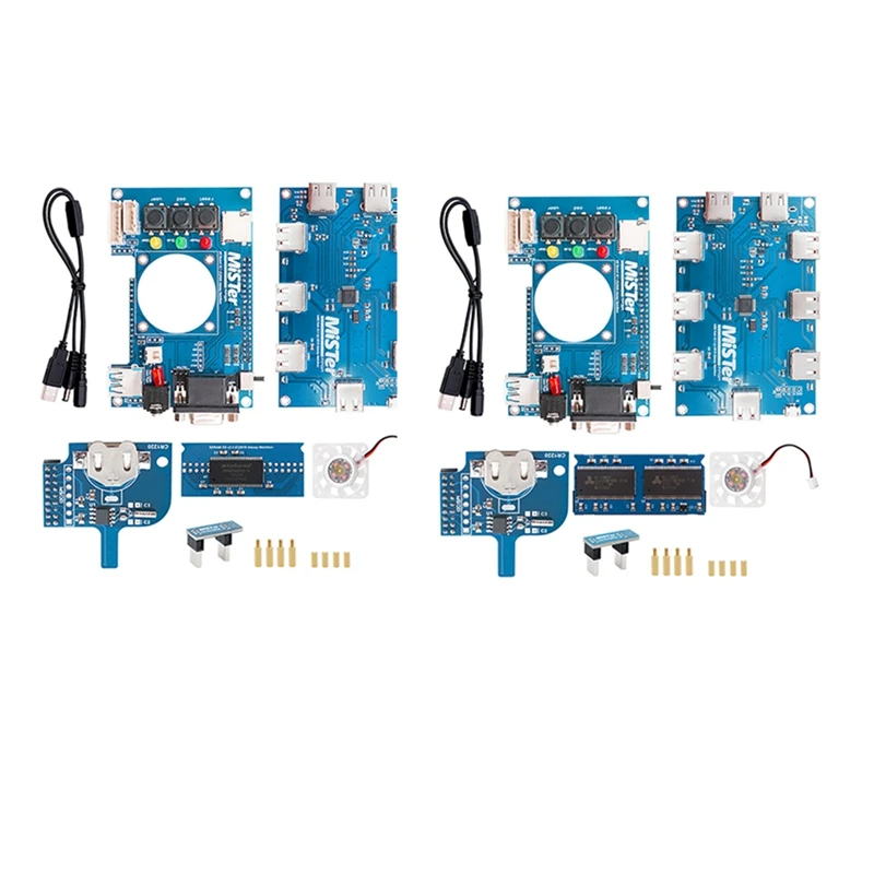 

Manual Welding USB HUB Extender Board For Mister FPGA 7 USB Ports IO Board For Terasic DE10 Nano