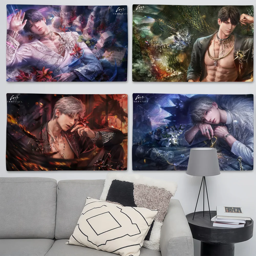 Game Love And Deepspace Flagge, geeignet für Geburtstagsfeiern, Wohnzimmer, Schlafzimmer und Outdoor-Camping-Dekorationen
