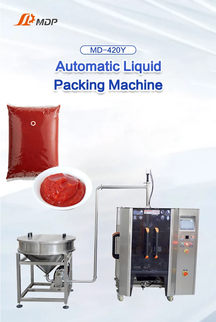 Automatic Liquid Small Bag Honey Sauce Peanut Butter Ketchup Liquid Package Machine Sachet Fill Machine