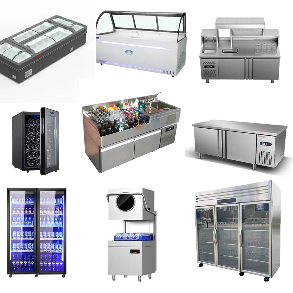 بيع المصنع ثلاجات المطبخ ذات الباب المزدوج المستقيم ذات سعة كبيرة للفندق والمطعم بنمط درجة الحرارة المزدوجة