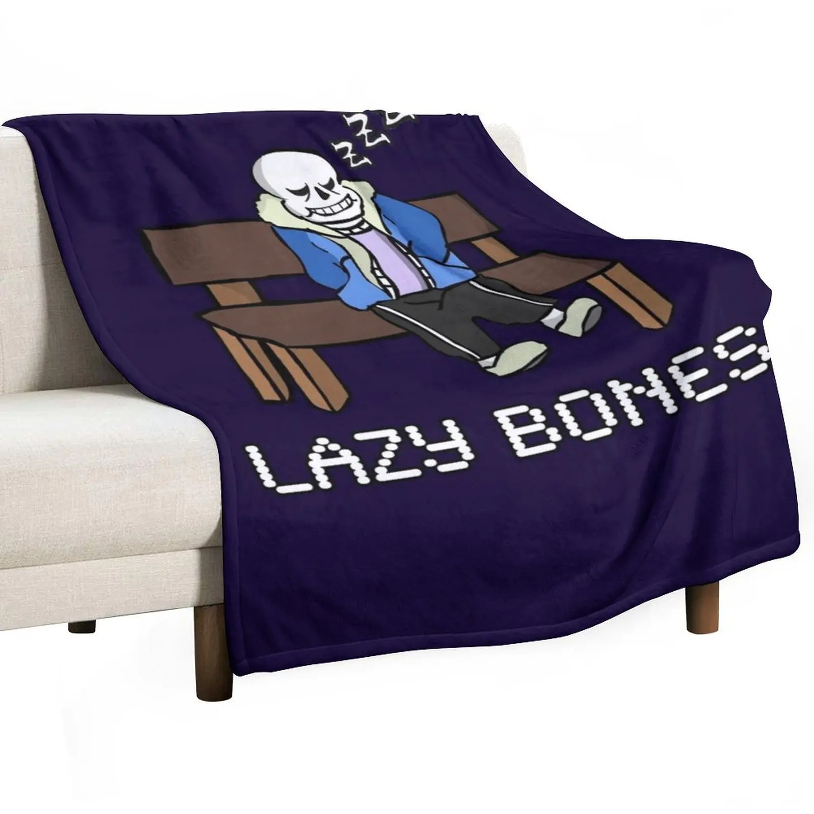 Lazy Bones- Undertale Sans Throw Blanket Fashion Sofas Hair Blankets