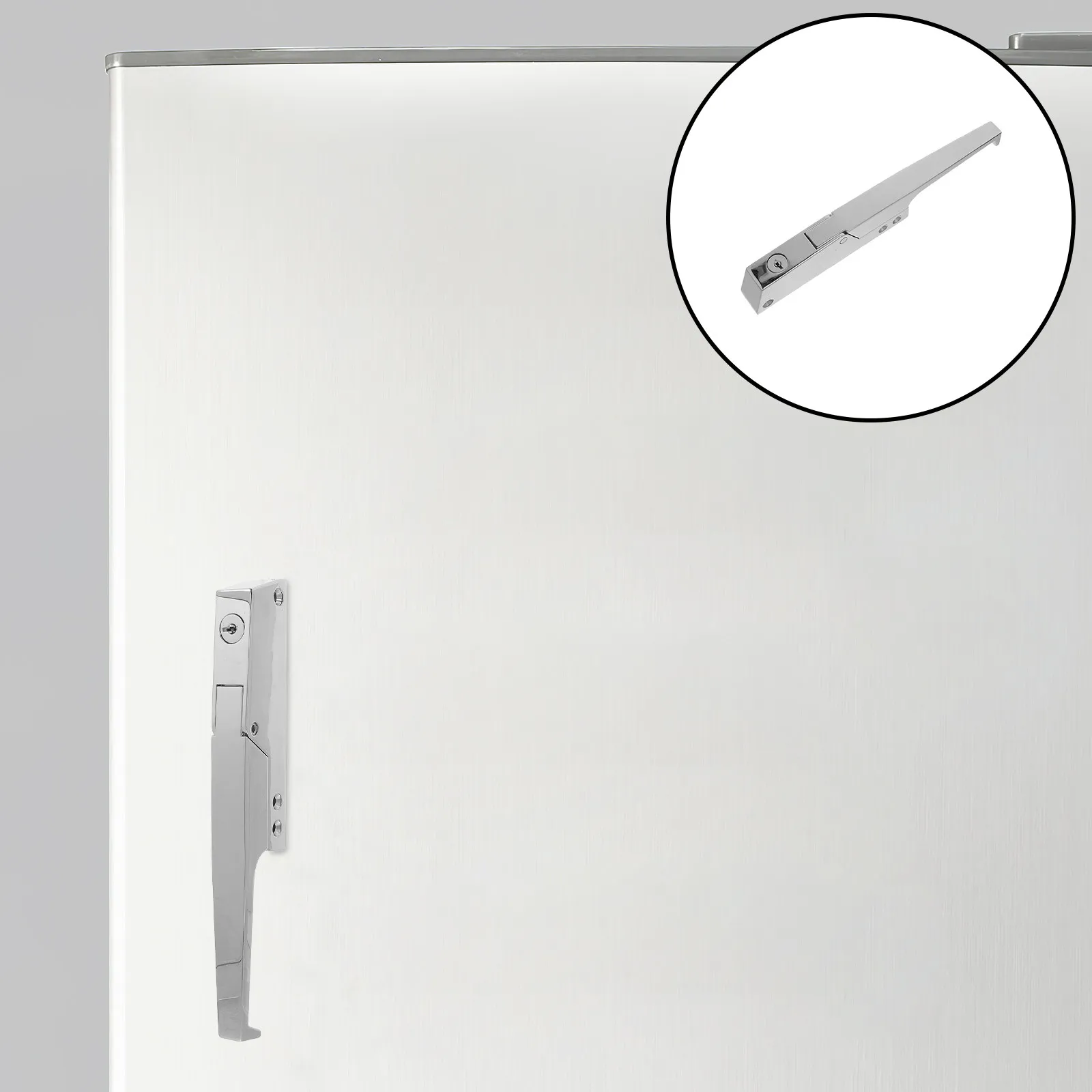 Heavy Duty Commercial Refrigerator Door Lock with Key for Double Door Cold Storage Freezer Fridge Cabinet Lock Security Seal