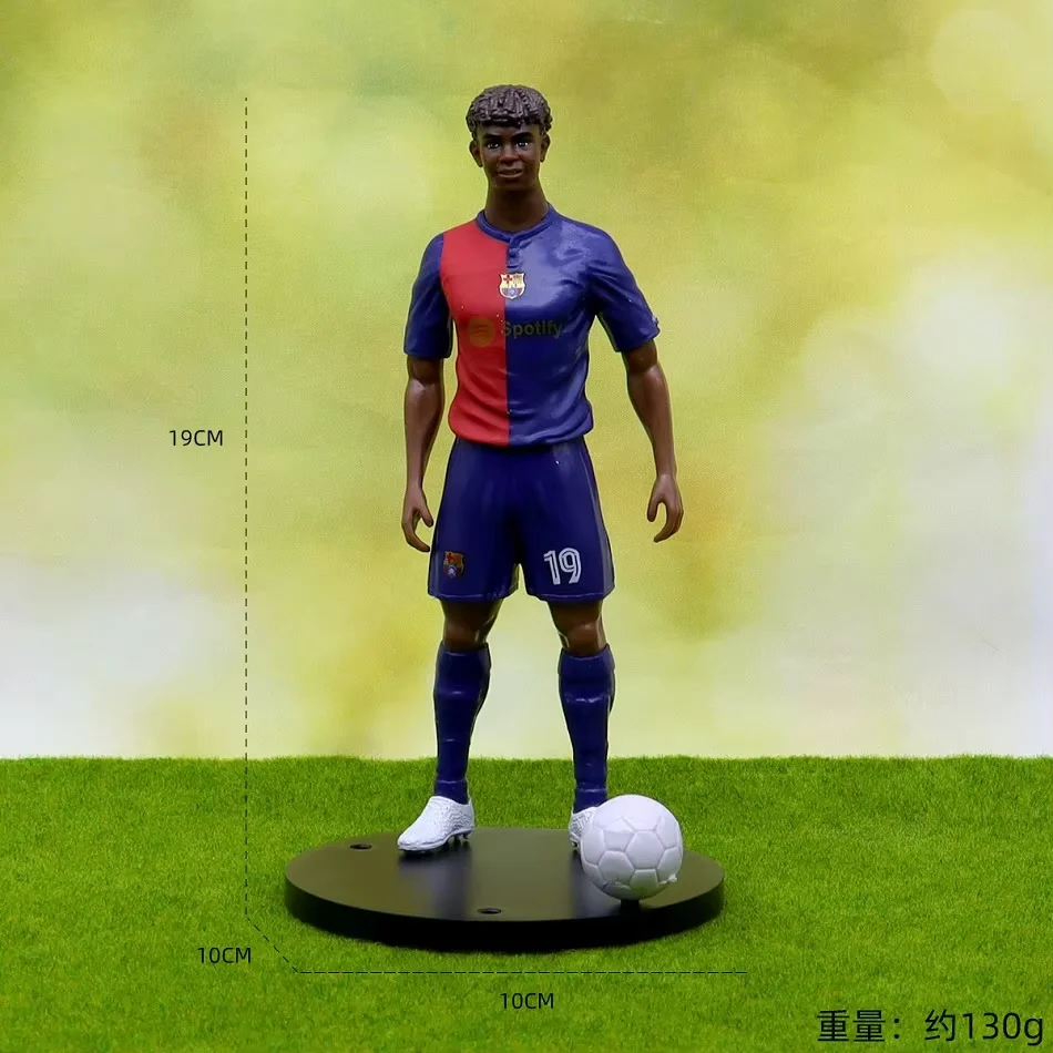 2026 Neue Fußballstar-Figuren von Ronaldo, Messi, Mbappé, Niedliche Cartoon-Actionfiguren, Auto-Zubehör, Geschenke für Fußballfans
