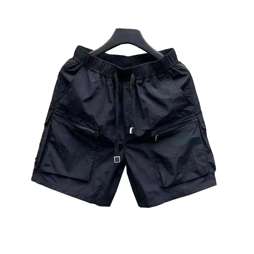 Mens Retro Multi Pocket Cargo Shorts Thin Loose Outerwear Sports Short Pants Swimwear Running Sports Surffing Resort Shorts