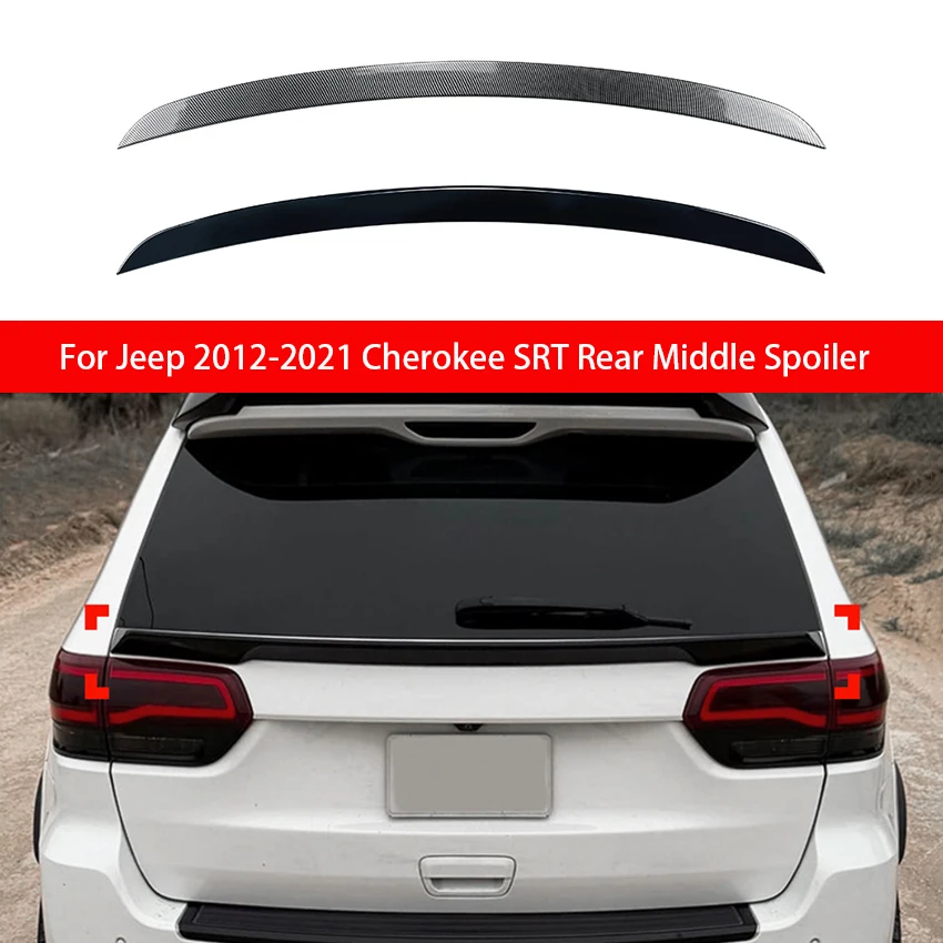 

For 2012-2021 Jeep Cherokee SRT Rear Middle Spoiler Rear Trunk Lid Car Spoiler Wings Exterior Tuning Accessories Part
