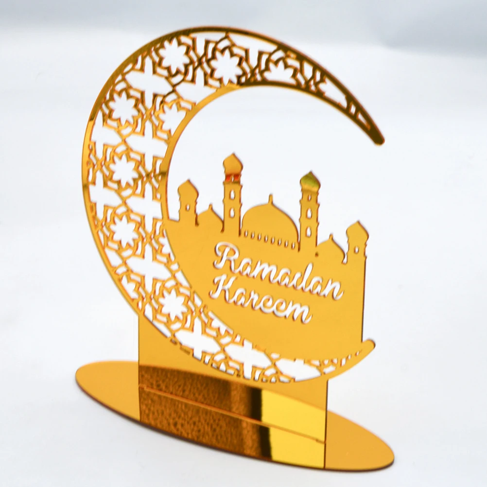 

Acrylic Ornaments Eid Mubarak Decoration for Home Sign Table Mosque Flat Desktop