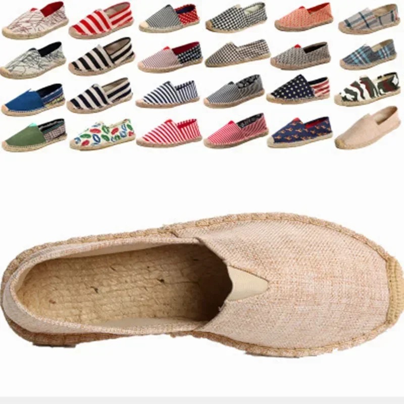 Woman Canvas Sneakers Breathable Couple Shoes Autumn Slip on Loafers Large Size 35- 45 Sneakers Men Shoes Summer Espadrilles