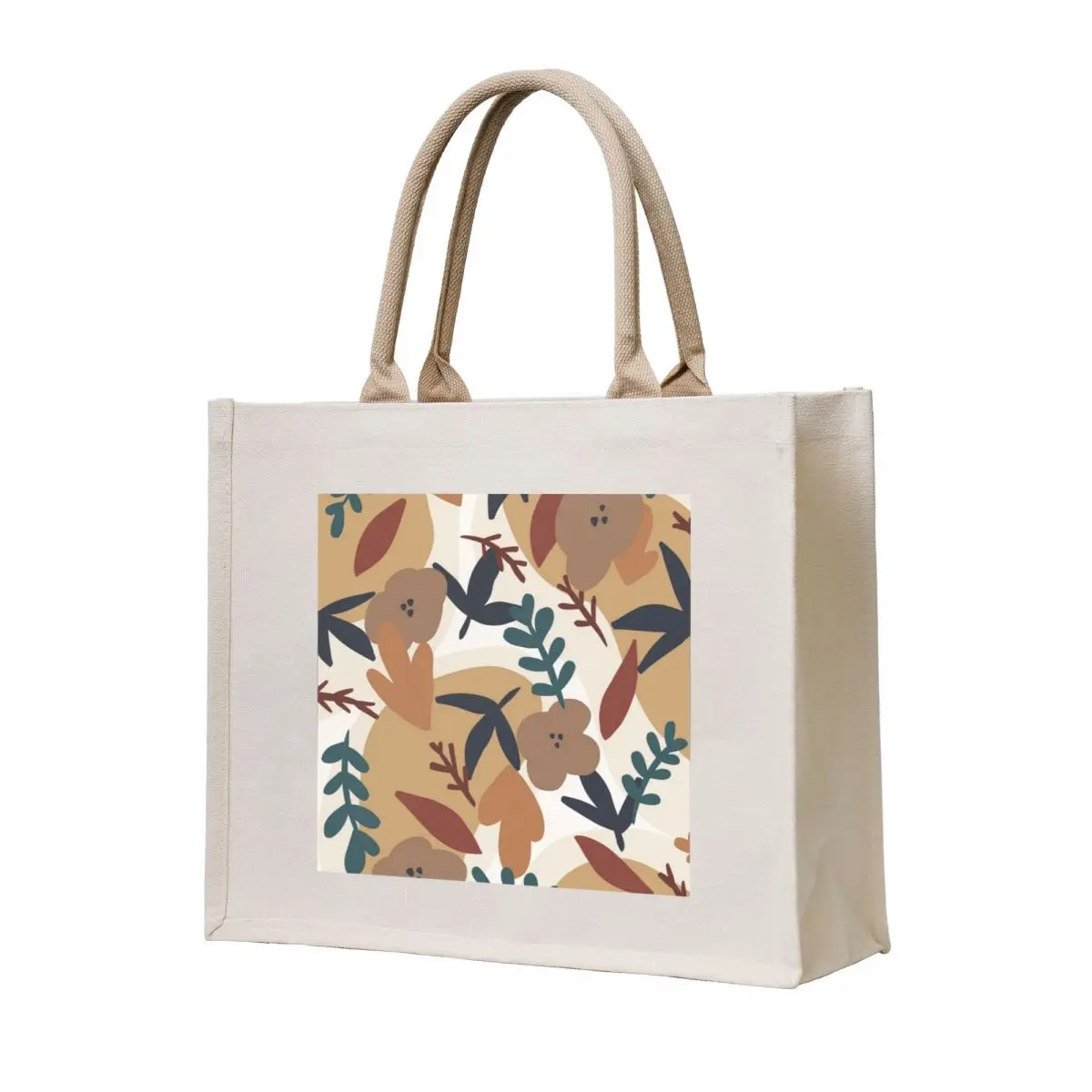 

Muted Leaf and Plant Pattern Tote Bag hand bag ladies university shopper bag Women's shopper