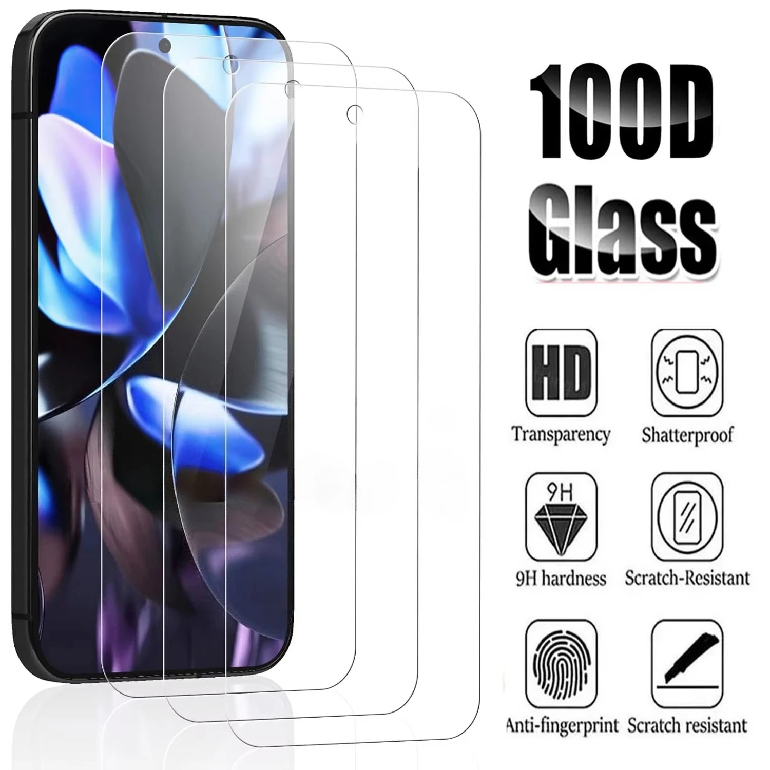 

3Pcs Tempered Glass For Google Pixel 9 8 10 Premium Protective Glass Pixel 10 Pro XL 9 Pro XL 8 Pro HD Screen Protector Film