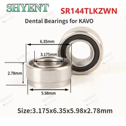 5/10PCS Dental SR144TLKZWN Stepped Handpiece Ceramic Bearings High Speed Bearings for KAVO Handpiece 3.175x6.35x5.98x2.78mm