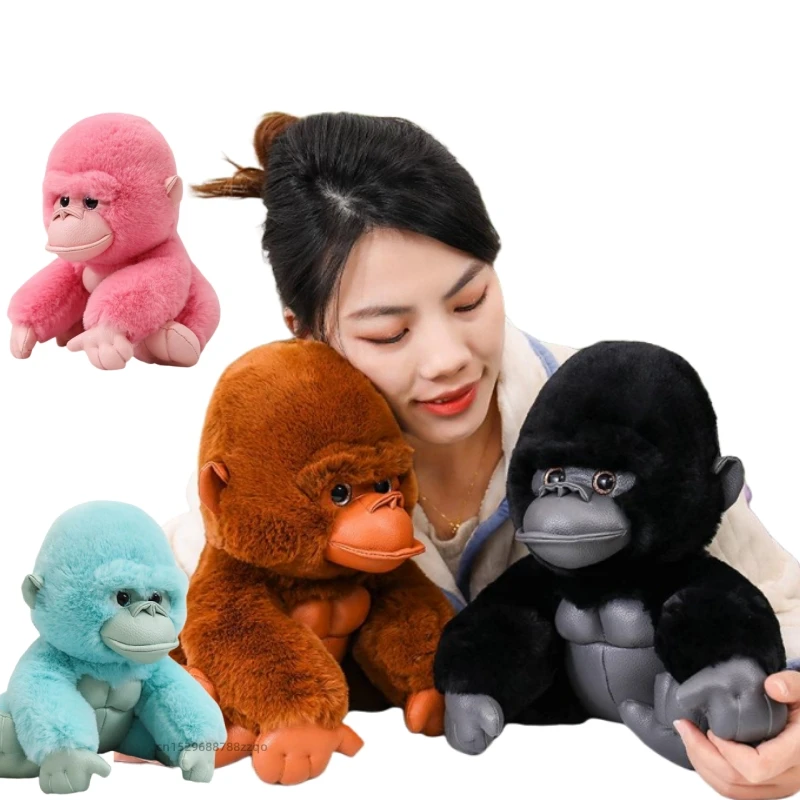 Gran oferta, 20/30cm, simulación de animales orangután, mono, muñecas de postura suaves para sentarse, decoración de almohada para fiesta en casa, regalos de cumpleaños