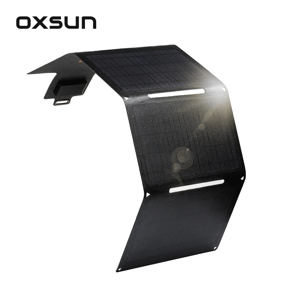 

1pcs OXSUN 18V30W ETFE Monocrystalline Folding Solar Panel 300*195 Foldable USB Solar Cell Outdoor Power Battery Charger