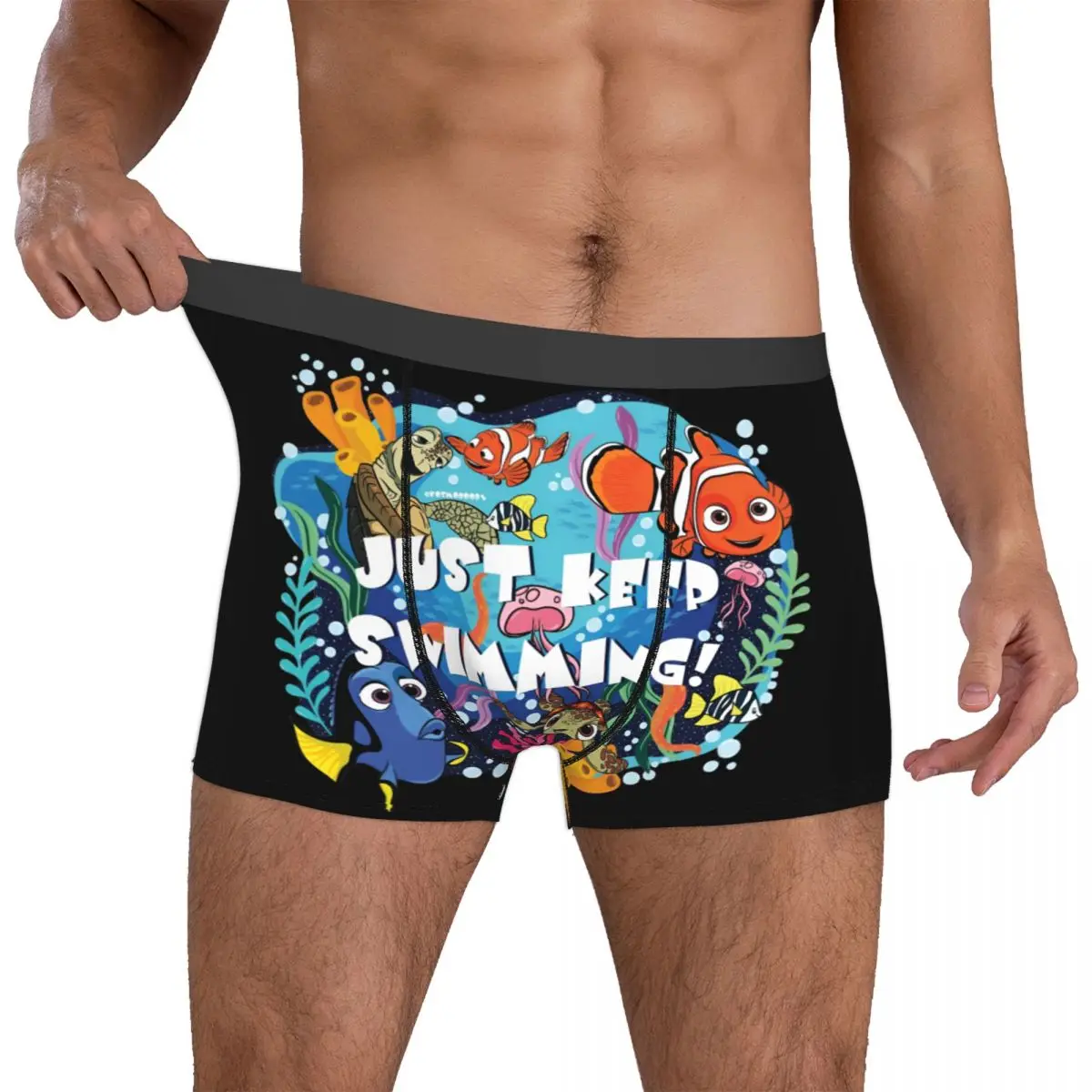 Custom Cool Findinges Anime Nemoes Boxers Shorts Panties Men's Underpants Breathable Nemo Marlin Dory Crush Briefs Underwear