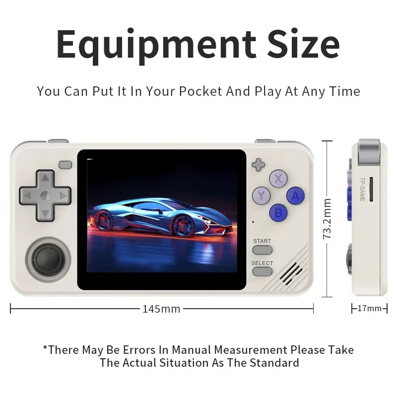 POWKIDDY RGB10X Handheld Game Console 3.5 Inch Screen ArkOS Linux Portable Retro Video Gaming Players RK3326 Children's Gifts