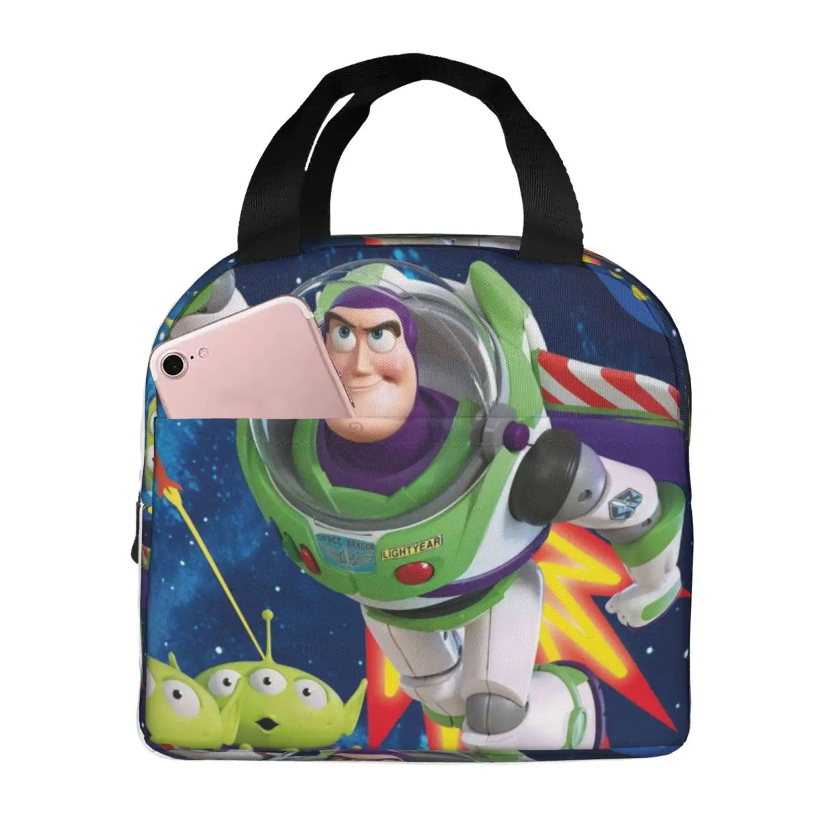 For Women Kid Hand Bag Buzz Lightyear Unique Disney Toy Story Buzz Lightyear Zipper ClosureHand BagFor Outdoor