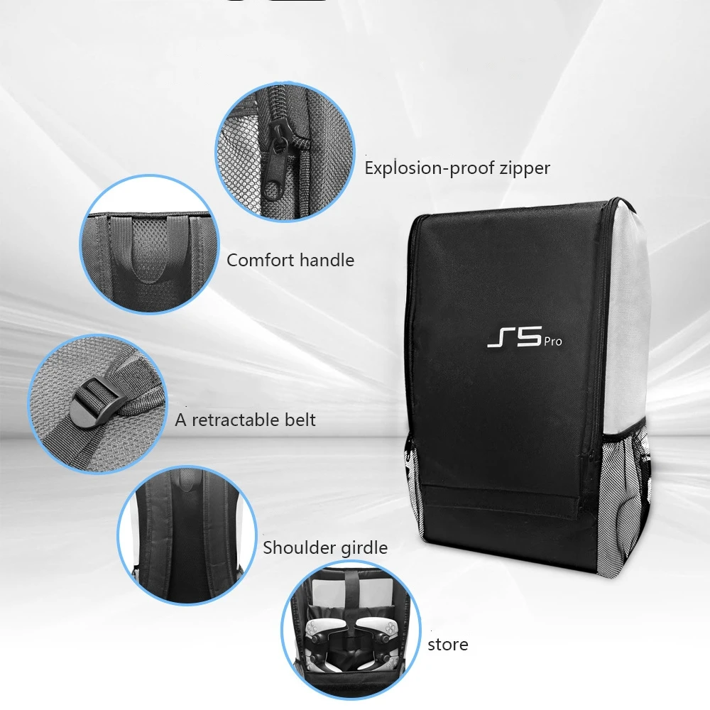 Storage bag, storage box, and backpack suitable for PS5 Pro gaming console