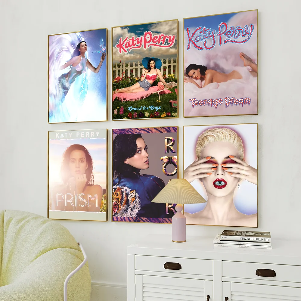 المغني K-Katy P-Perry 1432 ألبوم ساخن المشارك يطبع الجدار ملصق الديكور اللوحة ذاتية اللصق غرفة نوم المعيشة مكتب HomeRoom #2