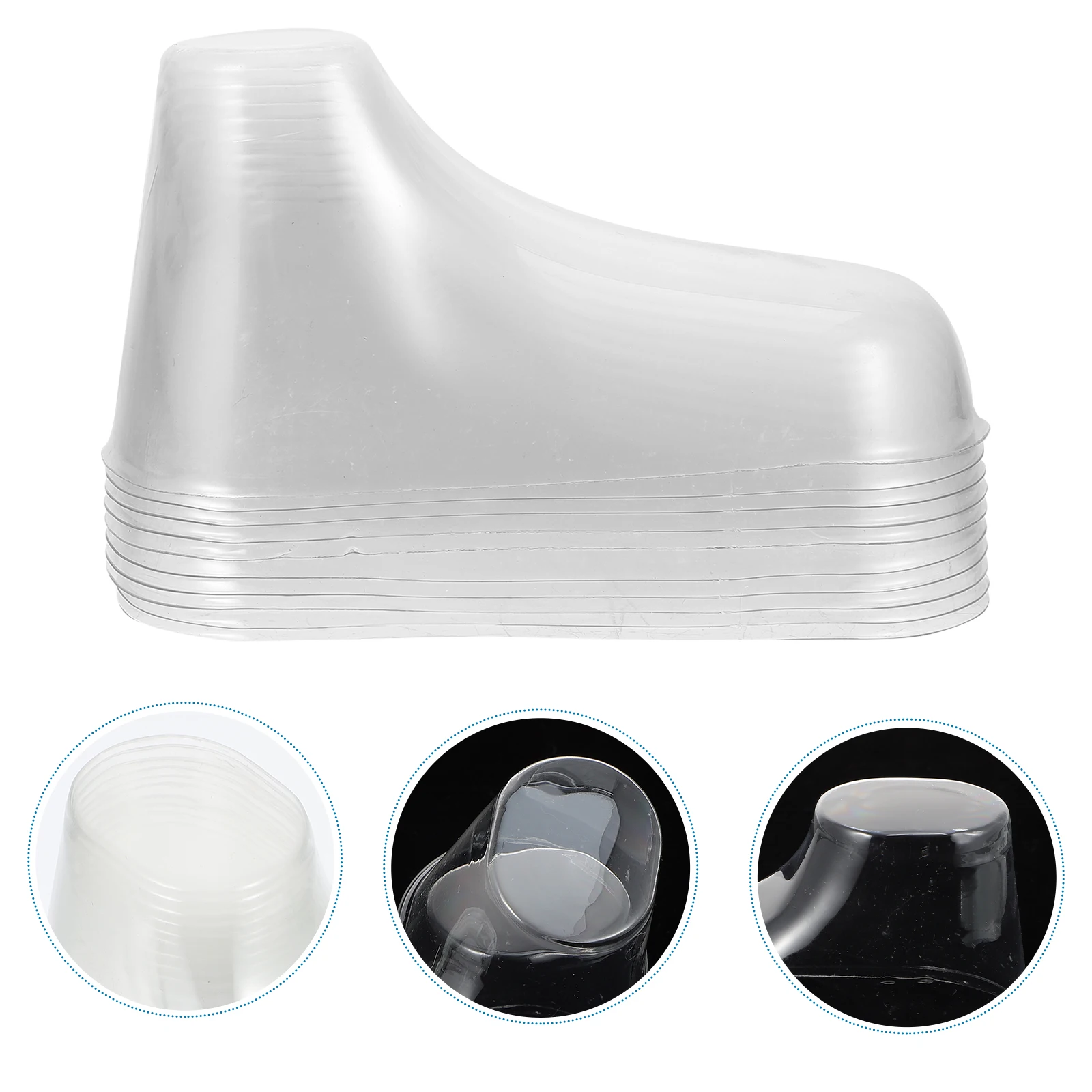 

10pcs Baby Shoe Mold Transparent Foot For Toddler Clear Toddler Shoes Stand Shoes Display Pvc Molds Holder