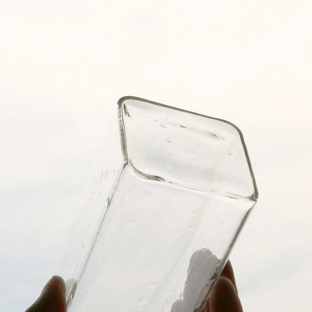 

Glass Wall Vase 6x18cm Hanging Flower Shape Container Water Planting Vase Creative Home Decoration Fish Tank Purify Air