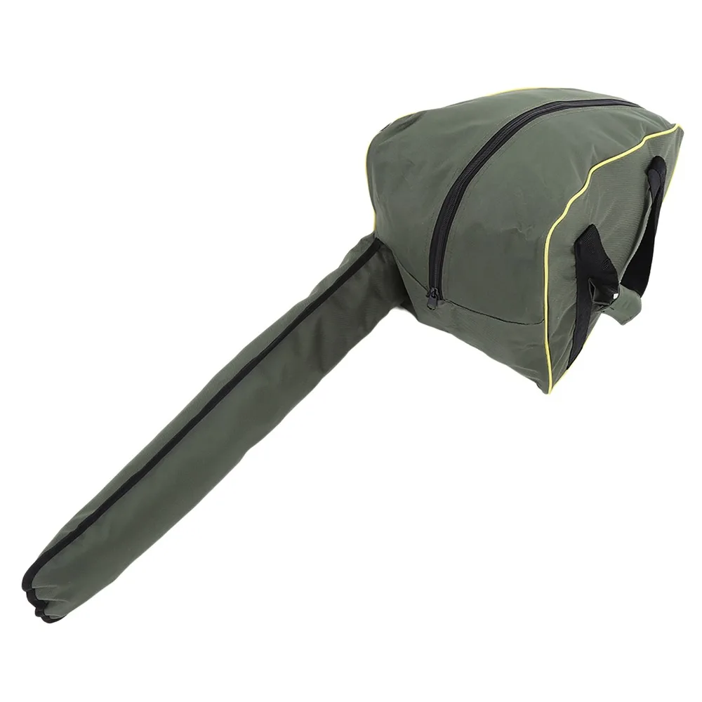 Oxford Cloth Material Chainsaw Storage Bag Green Color Water Resistant Chainsaw Carry Case Portable Design Protective Box