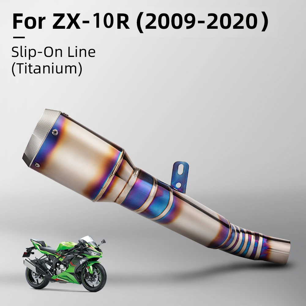 High Quality Motorcycle Exhaust Slip-on ZX10R exhaust muffler for motorcycle performance, original location ZX10R