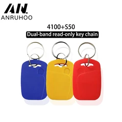 5/10pcs Rfid Smart Chip Access Control Center Authorized Tag Keychain Id 125khz Ic 13.56mhz Card Em/tk4100 Badge Token Read-only