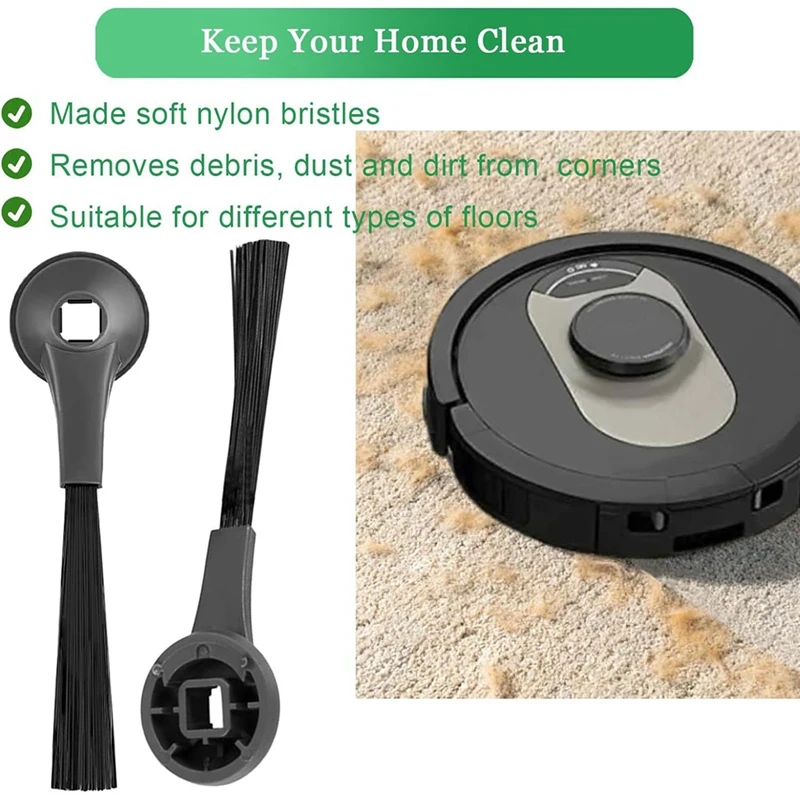 Aksesori sikat samping untuk Shark AI AV2501S,AV2501AE,RV2502AE RV101AE,RV1100, bagian pengganti Penyedot Debu