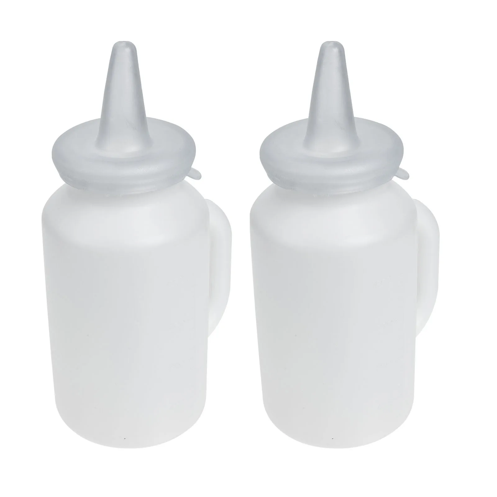 

2pcs Calf Nursing Bottle With Handle Silicone Pet Milk Feeder For Lamb Feeding Portable Animal Nursing Container