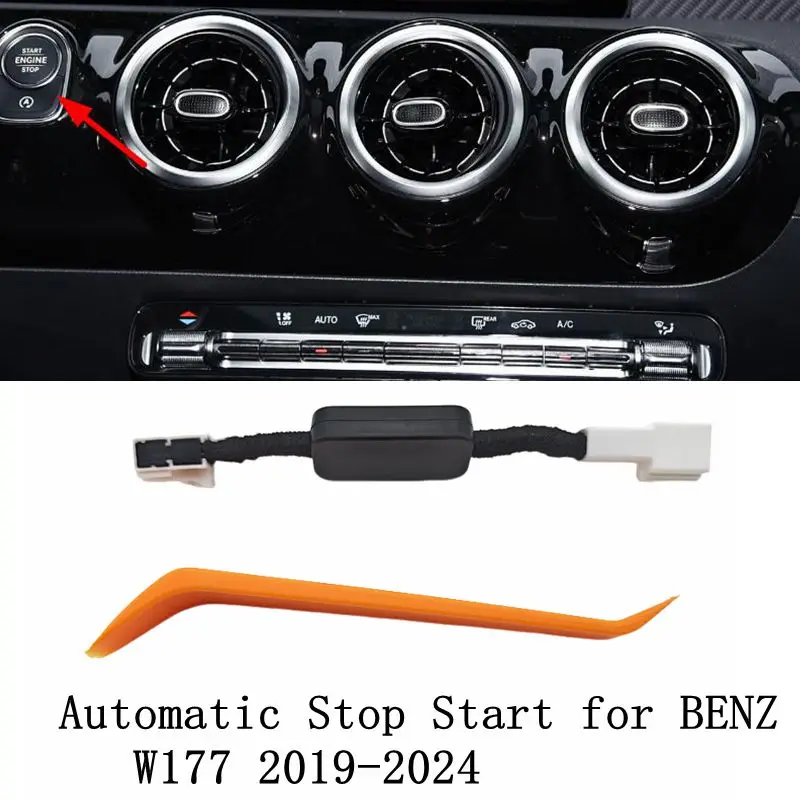 

Для Benz W177 2019-2024 серии A автомобильный автоматический стоп-спуск, канцелярский старт-стоп, элиминатор двигателя, Plug & Play, стоп-разблер, кабель
